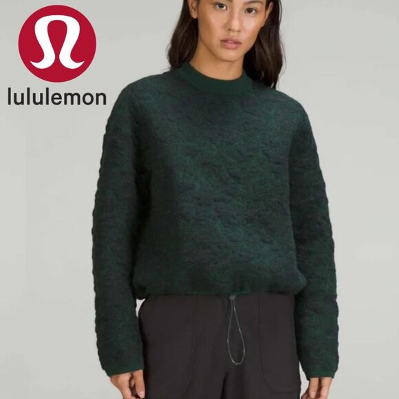 lululemon athletica Sweaters - NWOT Lululemon Jacquard Multi-Texture Crewneck Sweater - Size 12